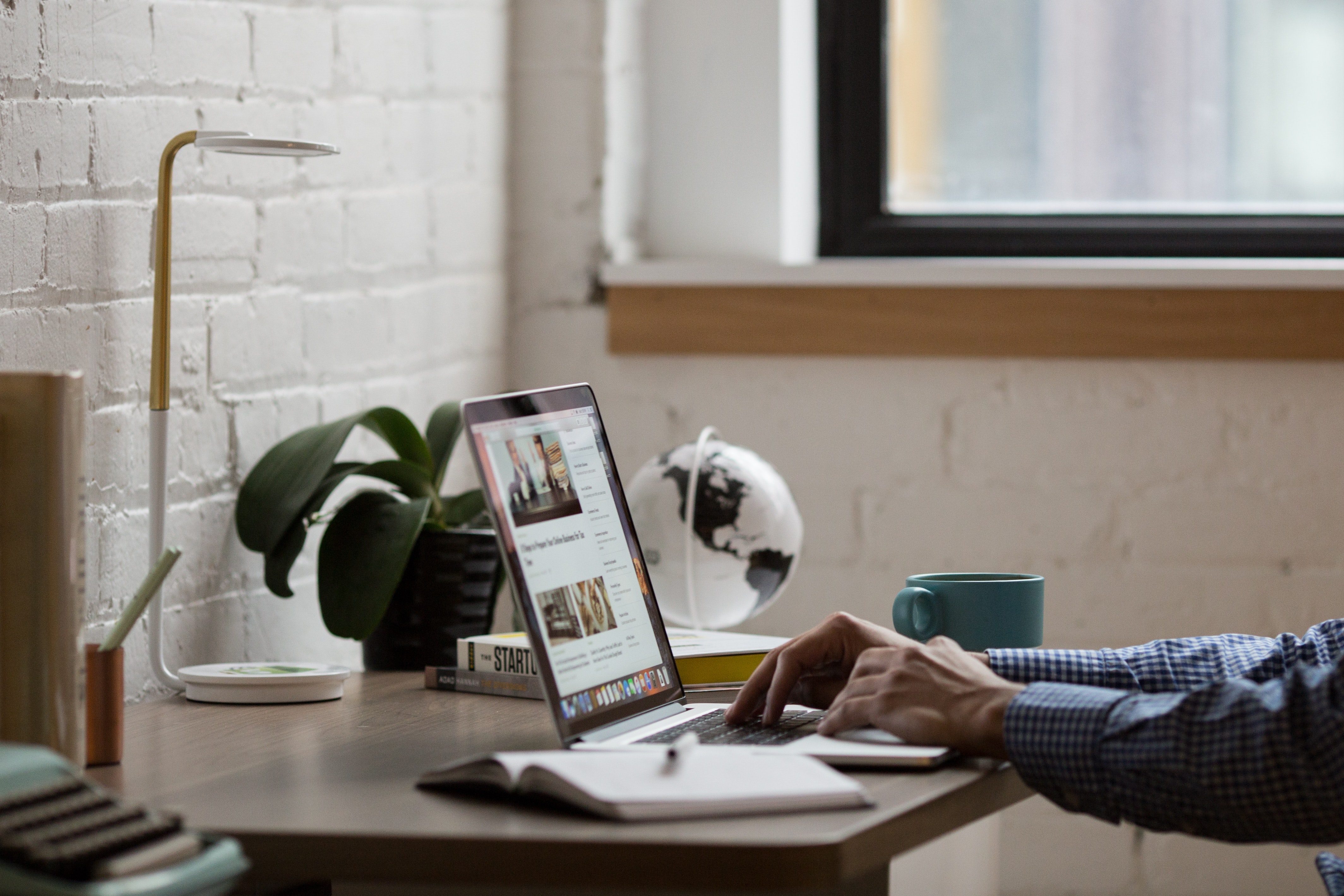 Modern clean office work